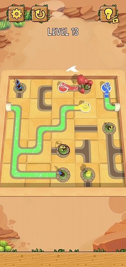 画像ギャラリー No.007のサムネイル画像 / “水利”(推理)ゲーム「Water Connect Puzzle」を紹介する「(ほぼ)日刊スマホゲーム通信」第2496回