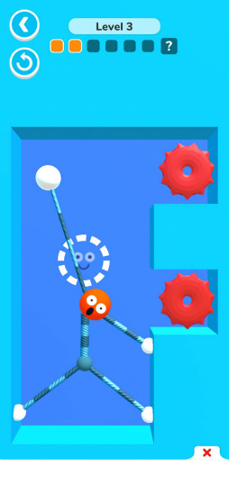 画像ギャラリー No.005のサムネイル画像 / 四肢を伸ばしてゴールを目指す。スマホ向けパズル「Stretch Guy」を紹介する「(ほぼ)日刊スマホゲーム通信」第2510回