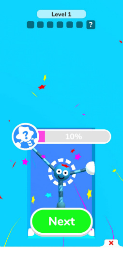 画像ギャラリー No.006のサムネイル画像 / 四肢を伸ばしてゴールを目指す。スマホ向けパズル「Stretch Guy」を紹介する「(ほぼ)日刊スマホゲーム通信」第2510回