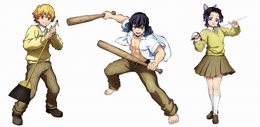 鬼滅の刃 ヒノカミ血風譚 バーサスモードに キメツ学園 の我妻善逸と嘴平伊之助 胡蝶しのぶが登場 鬼滅の刃 ヒノカミ血風譚 バーサスモードに キメツ学園 の我妻善逸と嘴平伊之助 胡蝶しのぶが登場
