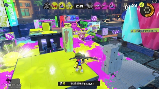 画像ギャラリー No.025のサムネイル画像 / 「スプラトゥーン3 前夜祭」で,ブキやトリカラバトルなどの新要素を確かめてみた。多様なスペシャルが飛び交うトリカラバトルの展開は予測不能!