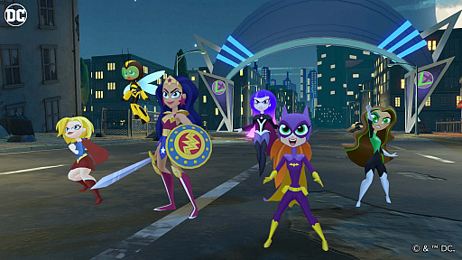 画像集#014のサムネイル/「DCスーパーヒーローガールズ ティーンパワー」の最新スクリーンショット公開。3人のスーパーヒロインが街の平和を守るために大活躍