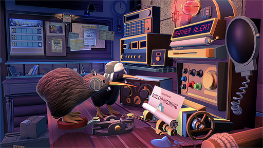 画像ギャラリー No.006のサムネイル画像 / シュールな雰囲気の協力パズル「KeyWe-キーウィ-」が2021年夏リリースへ。郵便局で働く可愛い鳥を操作してさまざまな任務に挑む