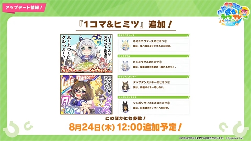 画像ギャラリー No.005のサムネイル画像 / 新育成ウマ娘にナリタトップロードが登場。「ウマ娘 プリティーダービー」ぱかライブTV Vol.32 2.5周年記念 ハッピーサマーフェス!まとめ