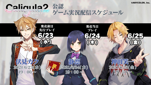 ���������꡼ No.001�Υ���ͥ������ / ����ȯ���Caligula2�ס��������������ۡ����ľа�ˤ����Լ¶��ץ쥤�ۿ�������