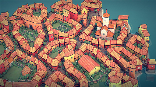 画像ギャラリー No.002のサムネイル画像 / 「Townscaper」がPC/Switch向けに正式リリース。ポコポコ感が堪らない癒し系都市建設シム