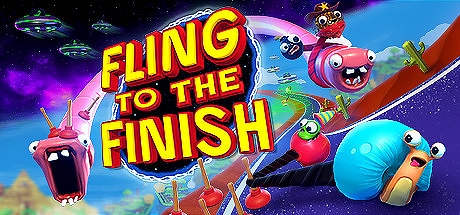 画像ギャラリー No.001のサムネイル画像 / 「Fling to the Finish」の最新映像が公開。伸縮性のあるロープでつながれた2人1組のチームで競う協力型アクションゲーム