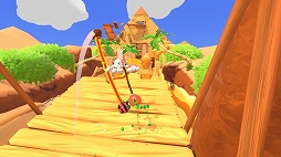 画像ギャラリー No.007のサムネイル画像 / 「Fling to the Finish」のアーリーアクセス版が8月23日にリリース。ゴムロープでつながれた2人のキャラクターが協力する障害物レース