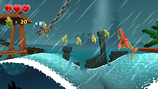 画像ギャラリー No.002のサムネイル画像 / Switch用DLソフト「Stitchy in Tooki Trouble」が4月15日に配信。直感的な操作で楽しめる横スクロールアクション