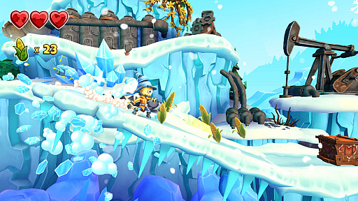 画像ギャラリー No.004のサムネイル画像 / Switch用DLソフト「Stitchy in Tooki Trouble」が4月15日に配信。直感的な操作で楽しめる横スクロールアクション