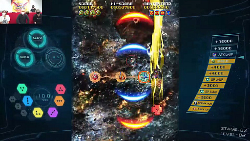 画像ギャラリー No.008のサムネイル画像 / 「ソルクレスタ」の配信番組で,待望の縦画面モードや「ムーンクレスタ」の自機を操作する謎のモードの存在が明らかに。発売延期の発表も