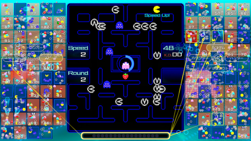 パックマンのバトロワ Pac Man 99 をさっそくプレイ アイテムを取得するタイミングや強化システムの使い分けが勝敗を分ける パックマンのバトロワ Pac Man 99 をさっそくプレイ アイテムを取得するタイミングや強化システムの使い分けが勝敗を分ける