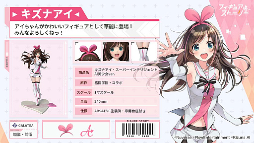 画像ギャラリー No.002のサムネイル画像 / 「フィギュアストーリー」,リリース直前公式生放送で人気声優陣とキズナアイが共演