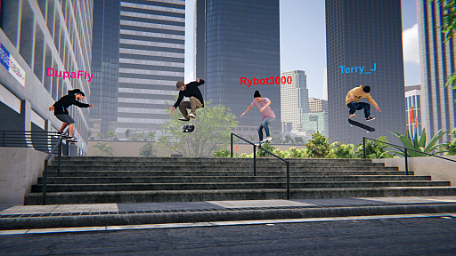 画像ギャラリー No.004のサムネイル画像 / PC版「Skater XL」でマルチプレイのオープンβテストが開始。最大10人のプレイヤーでスケボーを楽しめる