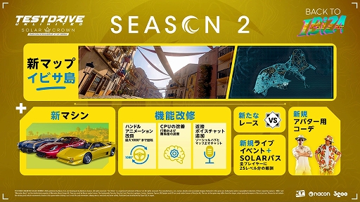 画像ギャラリー No.005のサムネイル画像 / PS5版「Test Drive Unlimited: Solar Crown」,イビサ島が舞台のシーズン2開幕。CPU難度や挙動の調整などゲームプレイの改善も実施
