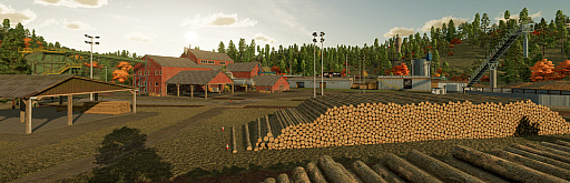 画像集#005のサムネイル/「Farming Simulator 22」のプラチナエディション向けの最新マップ“Silverrun Forest”を紹介する最新トレイラー公開。テーマは，森が広がるアメリカ北西部