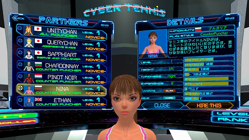 画像ギャラリー No.008のサムネイル画像 / Oculus Rift Oculus Link向けVRテニスゲーム「CYBER TENNIS」がリリース