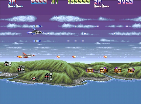 画像ギャラリー No.003のサムネイル画像 / PS4/Switch「アーケードアーカイブス サンダークロスII」が4月28日に配信。1991年にKONAMIからリリースされた横スクロールSTG