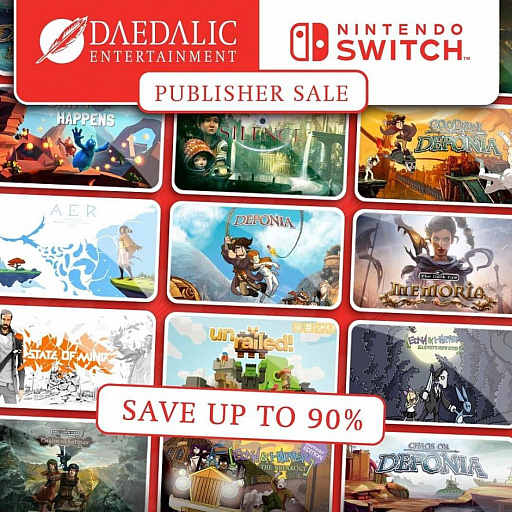 画像ギャラリー No.001のサムネイル画像 / 「Fire: Ungh’s Quest」「Silence」などDaedalicのSwitch用12タイトルが最大90%オフに。期間は6月8日まで
