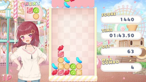 画像ギャラリー No.006のサムネイル画像 / Nintendo Switch用DLソフト「かしおり」が本日配信開始。お菓子をモチーフにした落ちものパズル