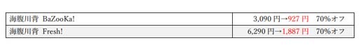 ꡼ No.003 | ֥ϥ󥻡 2021פšֳʢ BaZooKa!١פʤɿ͵ȥ뤬50%