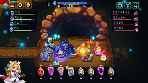 画像ギャラリー No.010のサムネイル画像 / アソビズムが「ビビッドナイト」を5月27日よりSteamで配信。ランダム生成のダンジョンでボスの討伐に挑むターン制ストラテジーゲーム