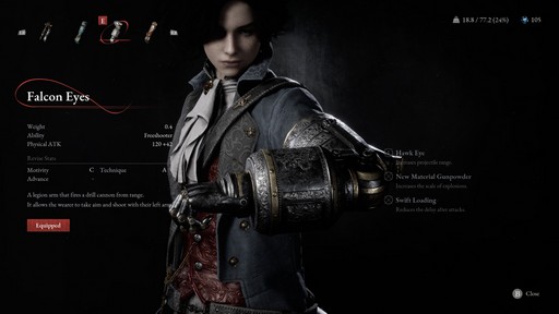 ���������꡼ No.015�Υ���ͥ������ / �Υץ쥤��ݡϴ��ԤΥ�����饤����Lies of P�פΥ����ƥ��̤����ܡ��礭����ħ�Ȥʤ��Weapon Combination�פ��Legion Arm�פμ��֤ϡ�