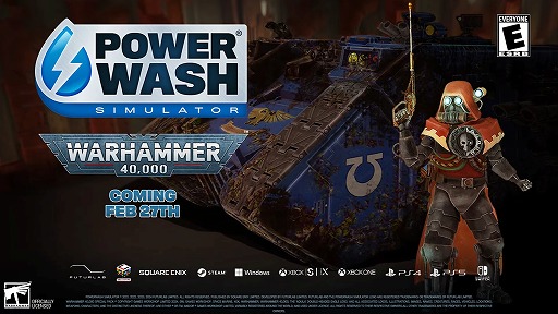 画像ギャラリー No.001のサムネイル画像 / 「パワーウォッシュ シミュレーター」で「Warhammer 40,000」とのコラボDLCが2月27日発売へ。帝国技術局の一員となり,汚れを洗い落とそう
