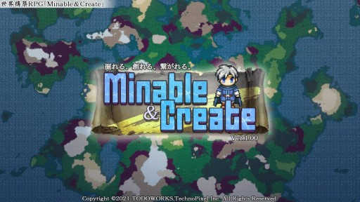 画像ギャラリー No.001のサムネイル画像 / 「Minable & Create / ミナクリ」に新機能・“新拠点作成”と“トロッコ”が登場