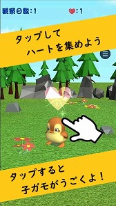 画像ギャラリー No.002のサムネイル画像 / 育成シミュレーション「かもさんぽ 癒しの動物観察ゲーム」のAndroid版が配信開始