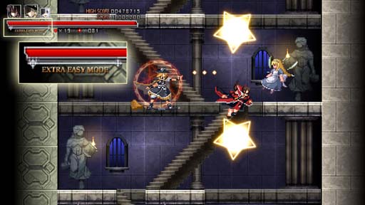 画像ギャラリー No.004のサムネイル画像 / 「紅魔城レミリア 緋色の交響曲」に新パートナー「伊吹萃香」が登場。難度“エクストライージー”追加も