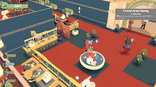 画像ギャラリー No.009のサムネイル画像 / 「Blooming Business: Casino」のゲームプレイトレイラーが公開。動物たちが登場する世界でカジノを運営する経営シム