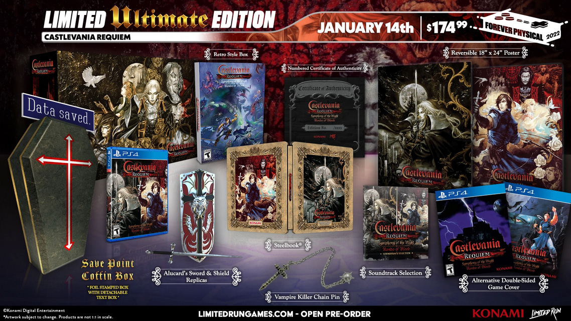 夢幻戦士ヴァリスCOLLECTION」と「悪魔城ドラキュラX・セレクション」のパッケージ版がLimited Run Gamesに登場。特典付き豪華版も