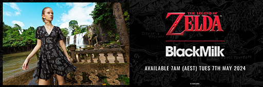 画像ギャラリー No.001のサムネイル画像 / 「ゼルダの伝説」認証紋のパーカーなど,5月7日に発売。オーストラリアのブランド「BlackMilk Clothing」とのコラボ商品