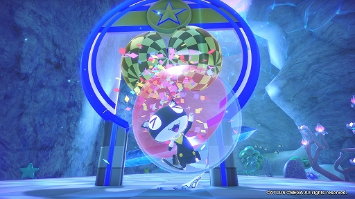 画像ギャラリー No.003のサムネイル画像 / 「たべごろ!スーパーモンキーボール1&2リメイク」に“ペルソナ5”のモルガナを追加するDLCが本日配信