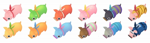 画像ギャラリー No.008のサムネイル画像 / 「HUNGRY PIG」が配信中。モンストのキャラクターデザイナーが手がけるiOS向けアクションゲーム