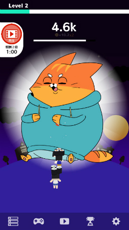 画像ギャラリー No.007のサムネイル画像 / 宇宙ネコのワサビにスシを与えるゲーム「しんりゃく!スシキャット」がリリース