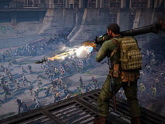 Switch�������ܸ��ǡ�World War Z������ȯ�䡣����Ū����������ˡ��������������̤Υ���Ӥ򽳻��餷�Ƥ���Co-op���������