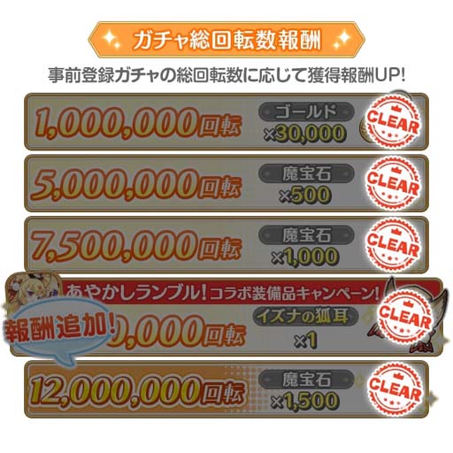 画像ギャラリー No.004のサムネイル画像 / 「れじぇくろ!」,“事前登録ガチャ”総回転数が1200万回を突破。魔宝石9000個のプレゼントが確定