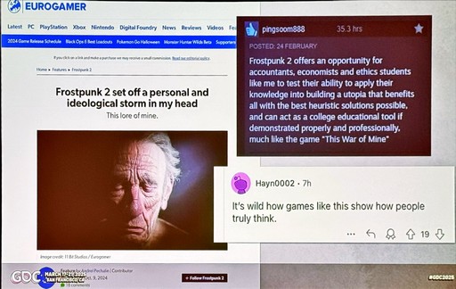 ꡼ No.006 | GDC 2025ϡFrostpunk 2פˤ륷ƥȥʥƥ֤ͻ硣11 bit studiosJakub Stokalski᤬GDCǸäȯů