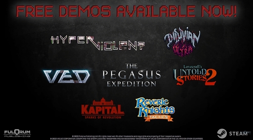 画像ギャラリー No.002のサムネイル画像 / 新たなスタートを切ったFulqrum Publishingが,「Lovecraft's Untold Stories 2」「HYPERVIOLENT」など7作品の体験版をリリース