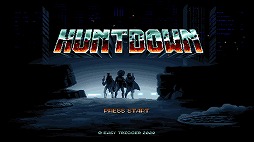 画像集#005のサムネイル/PS4/Switch向けパッケージ版「Huntdown」が10月28日に発売決定。予約特典にはバッジセットと，昔ながらのゲームマニュアルが付属
