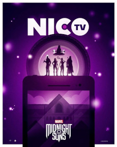 画像ギャラリー No.001のサムネイル画像 / 「マーベル ミッドナイト・サンズ」,ショート動画#5“ニコTV”を公開。日系人ヒーロー“ニコ・ミノル”の前日譚が描かれる