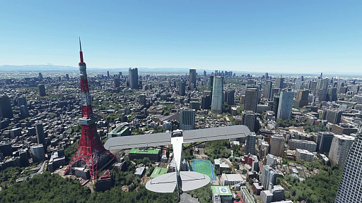 画像集#003のサムネイル/東京上空を巡る「Microsoft Flight Simulator」のムービーで観光気分！　新連載「ミニシアター4Gamer」