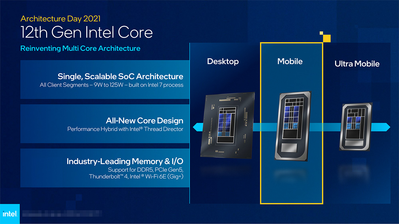 Intel,デスクトップ&ノートPC向け第12世代Coreプロセッサ計50製品を発表