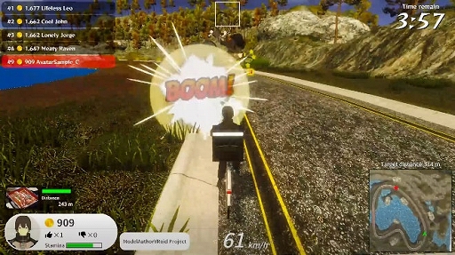 画像ギャラリー No.008のサムネイル画像 / 「FOOD DELIVERY BATTLE」がSteamで本日配信。車や配達員をなぎ倒す新アイテム“巨大化”も実装