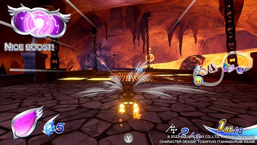 画像ギャラリー No.003のサムネイル画像 / 「チョコボGP」プレイレポート。最大64人でのサバイバルトーナメントは,魔石やアビリティが入り乱れる白熱のレースが楽しめる