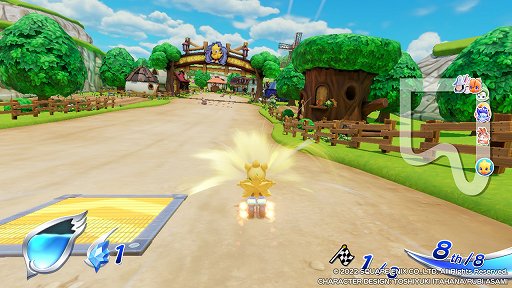 画像ギャラリー No.004のサムネイル画像 / 「チョコボGP」プレイレポート。最大64人でのサバイバルトーナメントは,魔石やアビリティが入り乱れる白熱のレースが楽しめる