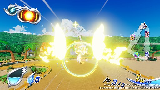 画像ギャラリー No.007のサムネイル画像 / 「チョコボGP」プレイレポート。最大64人でのサバイバルトーナメントは,魔石やアビリティが入り乱れる白熱のレースが楽しめる