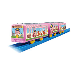 画像ギャラリー No.002のサムネイル画像 / 鉄道玩具「プラレール」と人気ゲーム「星のカービィ」が初コラボ。「星のカービィ ラッピングトレイン」を2月15日にリリース